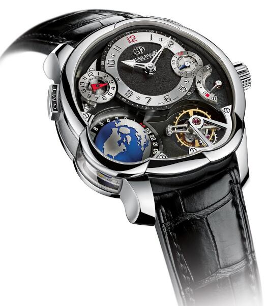 Greubel Forsey GMT Platinum Black Dial replica watch